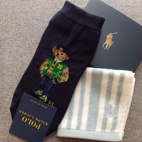 ラルフローレン RALPH LAUREN タオルハンカチ ポロベア靴下