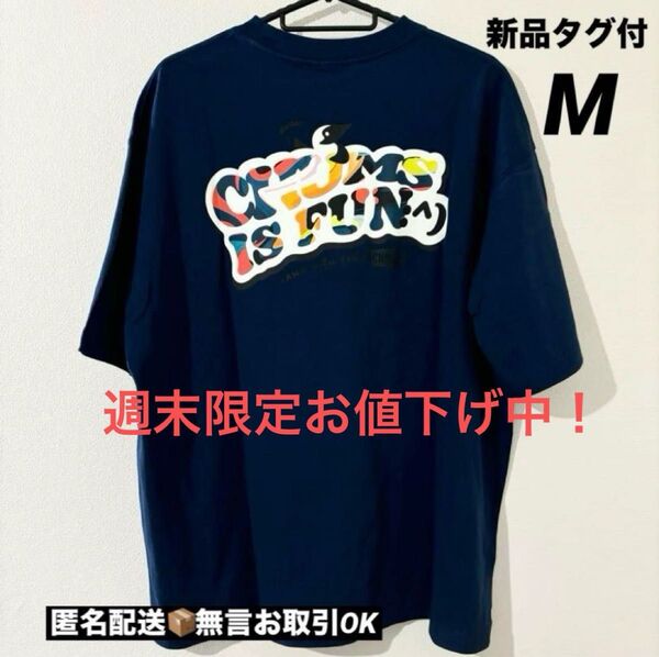 【新品タグ付】CHUMSチャムスOversized IS FUN TシャツM 半袖