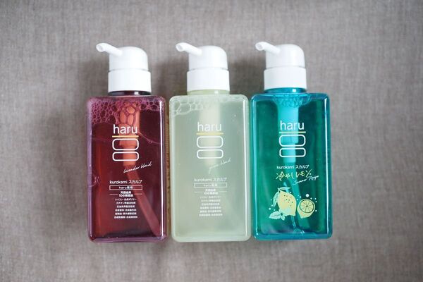 haru シャンプー 400ml×3本(ラベンダー/グリーン/サマーレシピ)