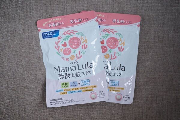 ファンケル Mama Lula 葉酸&鉄プラス 30日分×2袋