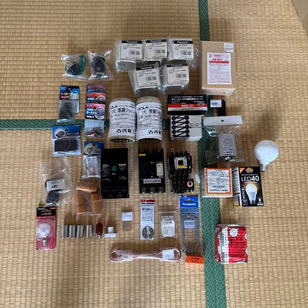 電設資材 電材 建築資材 パナソニック ケーブル コンセント 押釦 工作 電気 部品 キャブタイヤ 大量セット