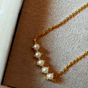 美品 エテ ブレスレット ete k10 10k ゴールド ジュエリー アクセサリー パール