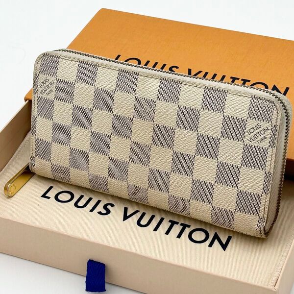 ルイヴィトン ダミエ アズール ジッピーウォレット 長財布 ラウンドファスナー LOUIS VUITTON