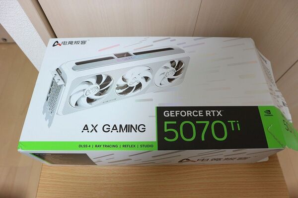 AX GAMING GeForce RTX5070Ti X3W 16GB 動作確認済
