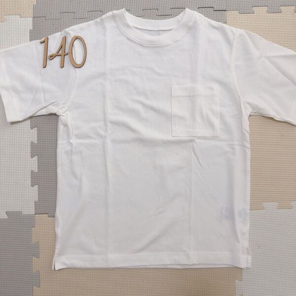 しまむら 男の子 半袖 無地tシャツ 未使用 140cm USA
