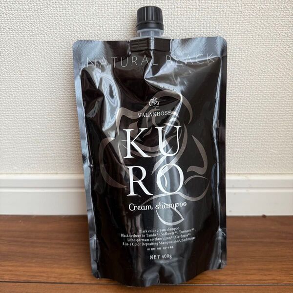 バランローズ KUROクリームシャンプー ナチュラルブラック 400g 未使用 未開封