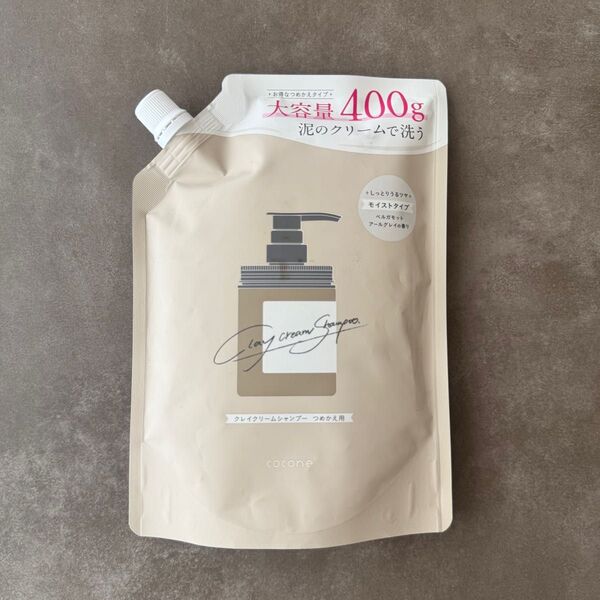 ココネ クレイクリームシャンプー 詰め替え用 モイストタイプ 新品