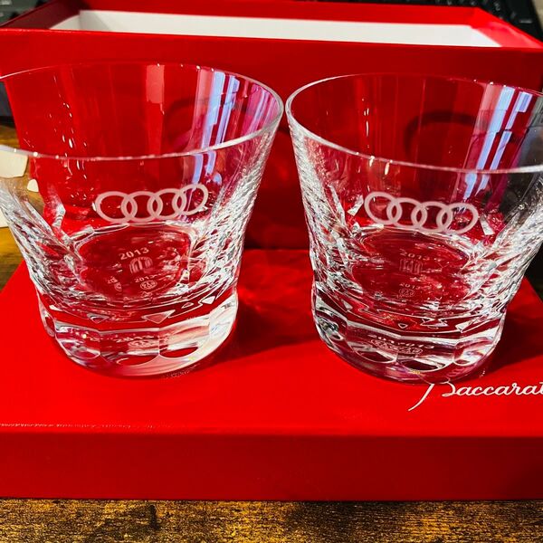 バカラ Baccarat アウディ Audi ロックグラス 2個セット 2013 コラボ
