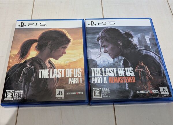 ★中古★PS5ソフト★THE LAST OF US PART Ⅰ & PART Ⅱ REMASTERED 2本セット動作確認済み★