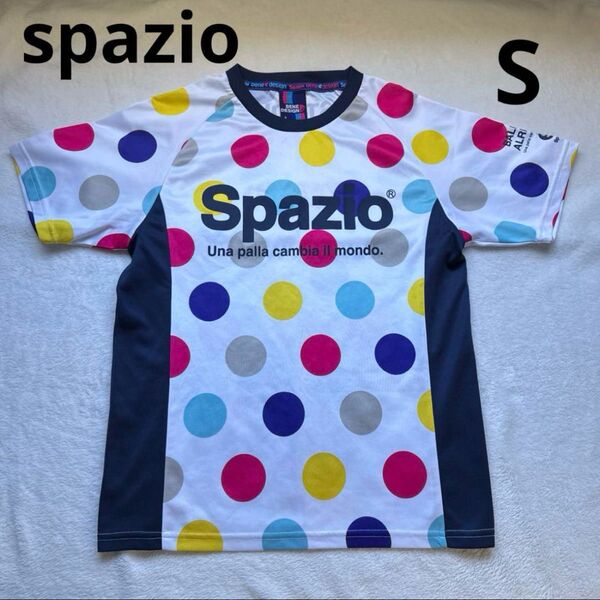 spazio スパッツィオ プラクティス 水玉 サッカー フットサル 半袖 Tシャツ S