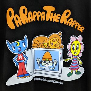 パラッパラッパー 刺繍 半袖 Tシャツ ブラック Mサイズ キャラT 限定生産品 プレイステーション ゲームキャラクター 未着用品