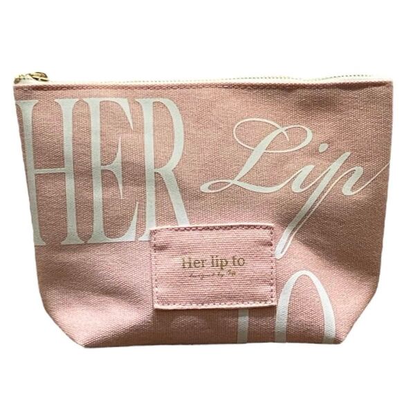 名古屋 限定 HLT DAIRLY LOGO POUCH peach
