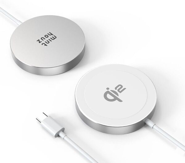 ワイヤレス充電器 Qi2認証 MagSafe充電器 Type-C 1.2m付き