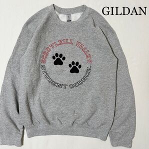 GILDAN "SCHUYLKILL VALLEY" 肉球 プリント スウェット