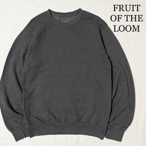 FRUIT OF THE LOOM 無地スウェット ブランクスウェット グレー
