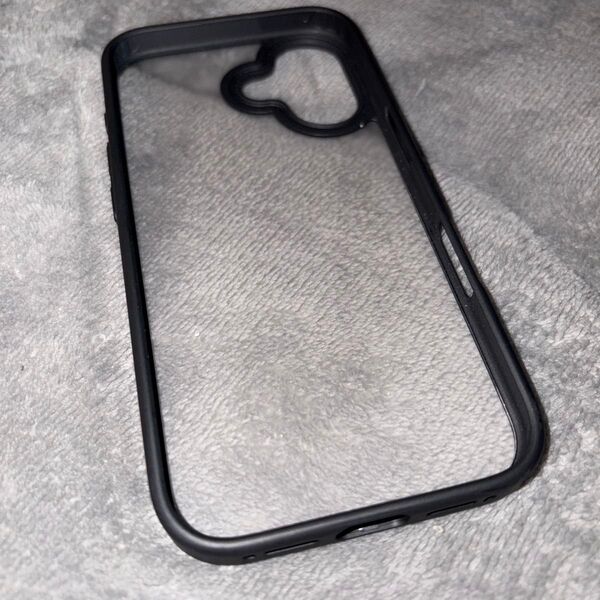 ケース iPhone16 ブラック スマホケース