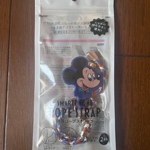 携帯ロープストラップ ミッキーマウス ハンドストラップのみ(未使用)