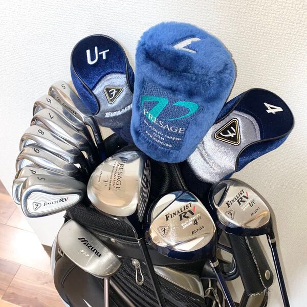 ミズノMizunoゴルフクラブ フルセット☆キャディバッグ付 初心者 メンズ右利