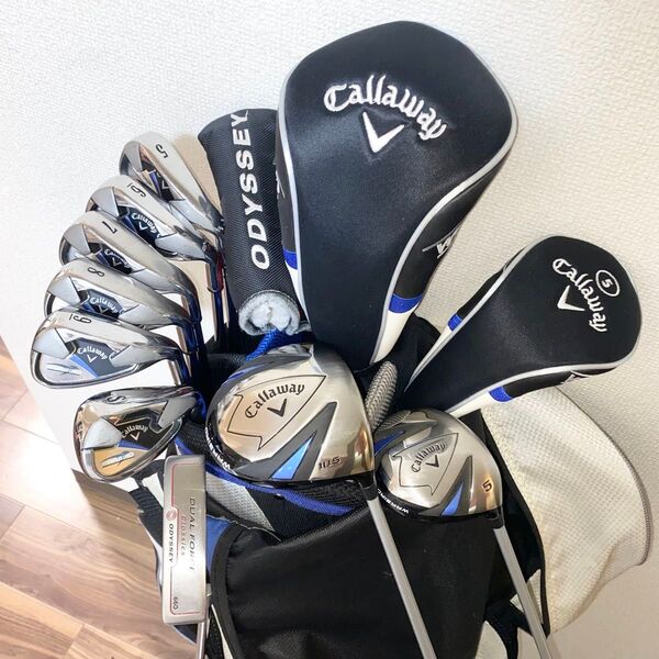 キャロウェイ メンズ用ゴルフクラブ フルセット☆初心者 右利きキャディバッグ付 Callaway 超豪華 フレックスS