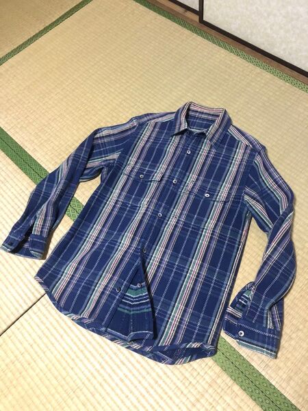NIGEL CABOURN ナイジェルケーボン リバーシブル フランネル ブランケットシャツ サイズ48(M)