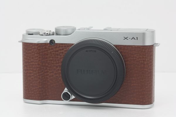 富士フイルム FUJIFILM XA-1 ボディ ブラウン ボディキャップ・説明書付き #253a