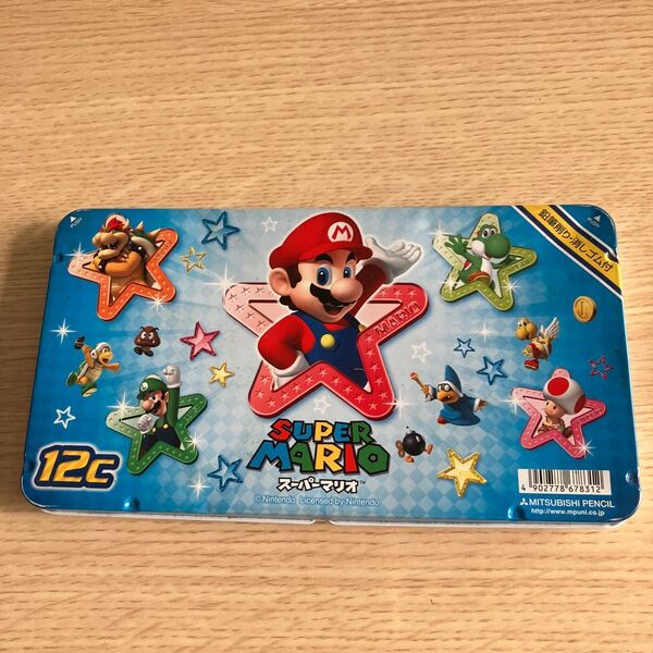 スーパーマリオ 12色色鉛筆 三菱鉛筆