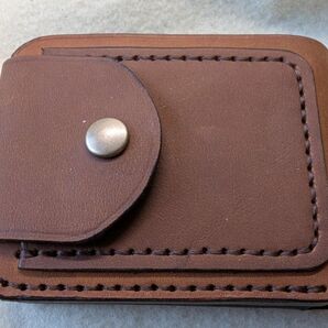 スリムウォレット 牛革製 プルアップレザー ハンドメイド