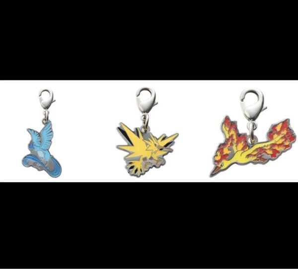 ポケモンセンター スカーレット バイオレット キーホルダー 全国ずかん メタルチャーム ファイヤー サンダー フリーザー