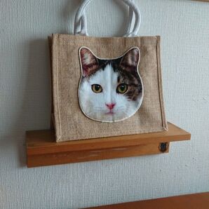 ハンドメイド トートバック 猫