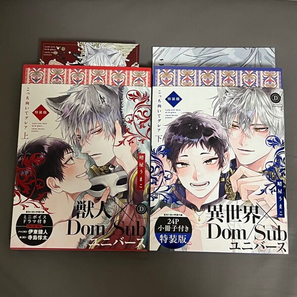 BL漫画 こっち向いてグレア 上下 特装版 晴屋うまこ