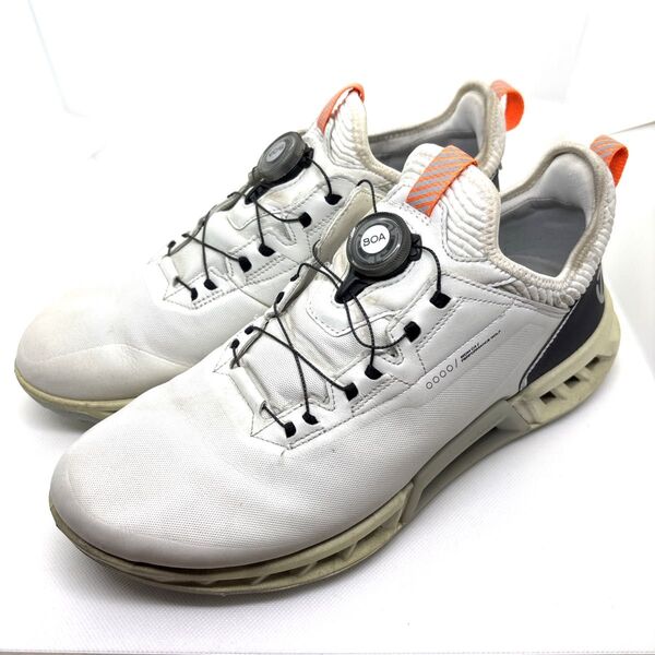 ECCO ゴルフシューズ メンズ BOA ホワイト 27.5cm サイズ43
