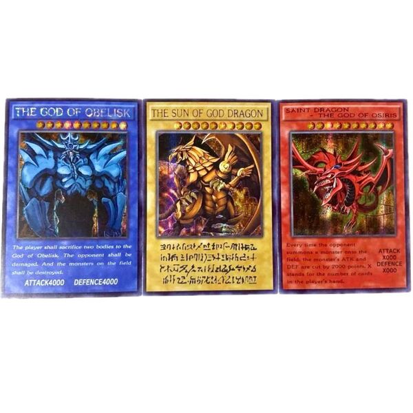 遊戯王 オシリスの天空竜 オベリスクの巨神兵 ラーの翼神竜 神のカード 三幻神 アニメ コレクション グッズ パラレルレア カード