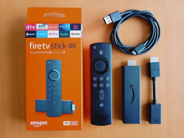 fire tv stick 4KAlexa対応音声認識リモコン付属