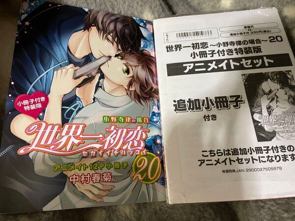 世界一初恋 小野寺律の場合 20巻 特装版 アニメイト追加小冊子
