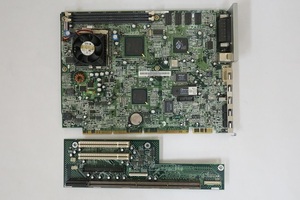 Acer V66NLT Socket370 マザーボード Celeron 400MHz CPU V66NAS ライザーカード付 Fujitsu FMV DESKPOWER C/405 使用 動作品 ③