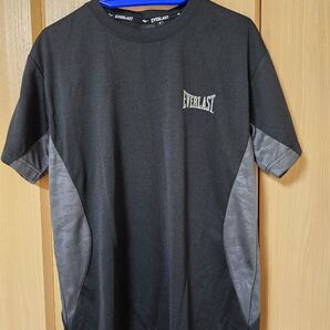 EVERLAST トレーニングウェア メンズ M 黒 ブラック グレー 上下セット