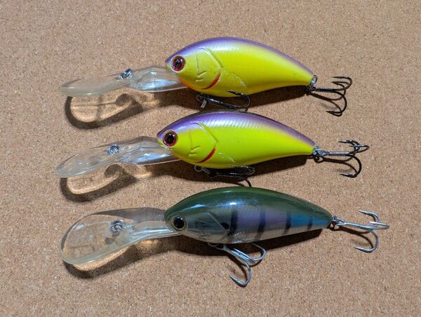 3個セット ノリーズ ショットオーバー5 / ショットオーバー4 /ワーミングクランクショット トリプルフルサイズ