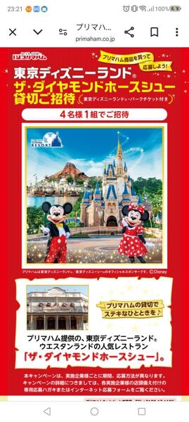 ディズニーランド ダイヤモンドホースシュー最大4名様