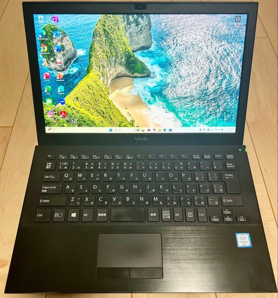 VAIO 薄型 ノートパソコン Corei5 8GB SSD オフィス フルHD Office2021 Windows11