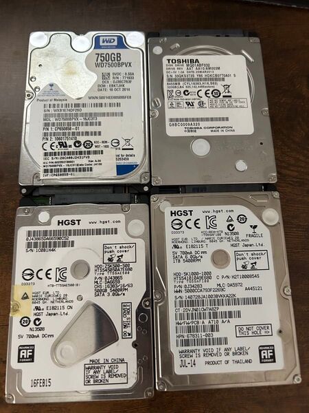 HDD SATA TOSHIBA ハードディスク HGST Seagate 東芝 1000GB 500GB 750GB 320GB