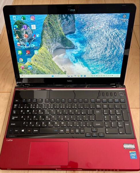 NEC レッド Corei5 8GB 大容量 SSD 新品バッテリー オフィス Office2024 Windows11