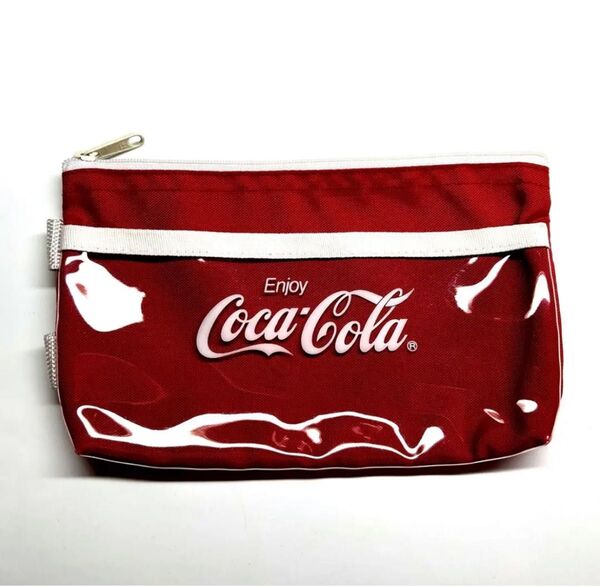 コカコーラ Coca-Cola マルチポーチ 四角型 ペンケース 持ち手付 未使用