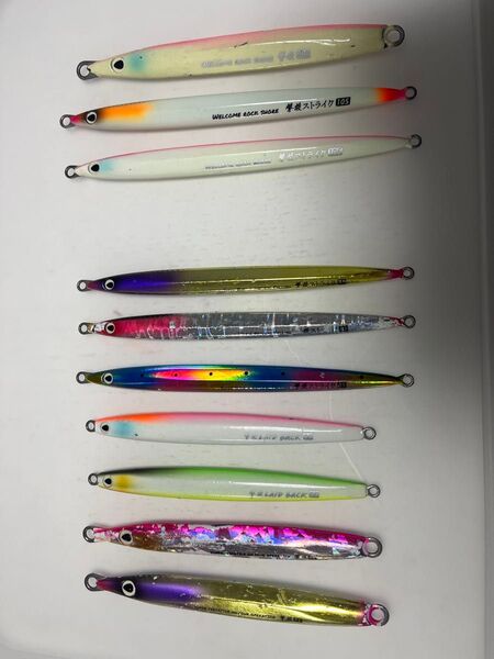 撃投ジグ 10本セット 85g 105g ピンクグロー
