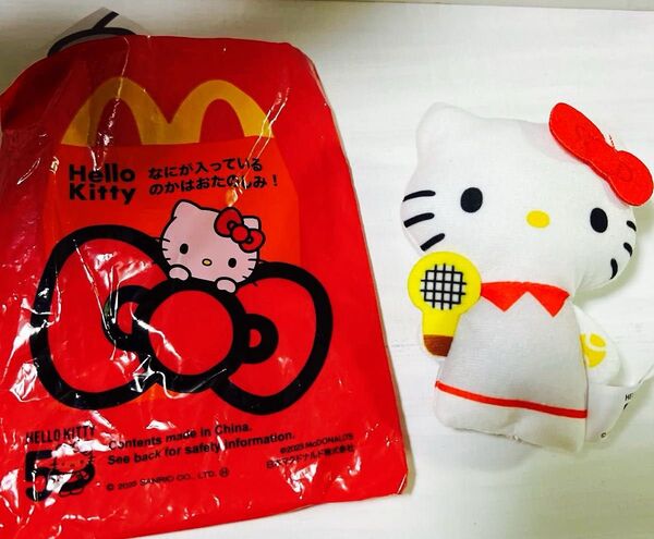マクドナルド ハローキティ ハッピーセット マスコット テニス 新品 ぬいぐるみ