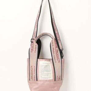 美品 メタリックナイロンJQテープ2WAYバッグ シアタープロダクツ ピンク