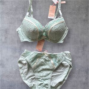AMO STYLE ブラジャー&ショーツセット C65 M ミントグリーン