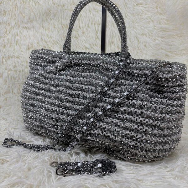 【美品】 ANTEPRIMA アンテプリマ 2WAY ショルダーバッグ ハンドバッグ ワイヤーバッグ