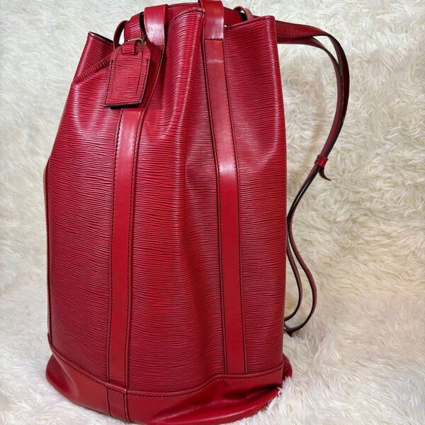 【大人気】 ルイ・ヴィトン ランドネ PM 巾着型 ショルダーバッグ エピ LOUIS VUITTON バケツ型