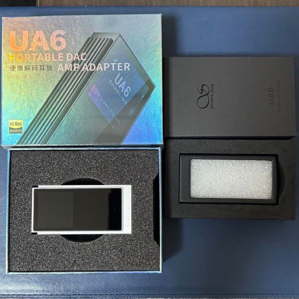 SHANLING UA6 シルバー/銀(純正ケース付き) シャンリン ポータブルUSB DACアンプ
