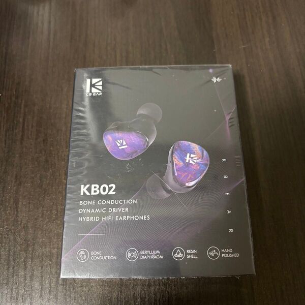 Yinyoo KBEAR KB02 (ブルー/マイクなし) 骨伝導イヤホン 有線 イヤモニ ゲーミングイヤホン